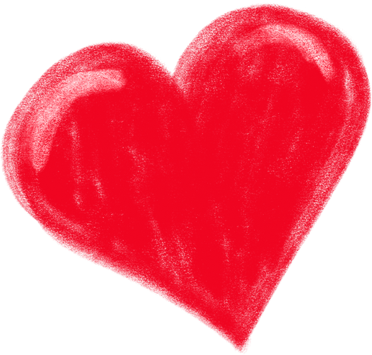 Red Heart Cutout